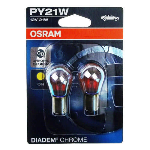 Osram 2 Stück Osram Diadem chrome PY21W 7507DR-02B 21 Watt BAU15s